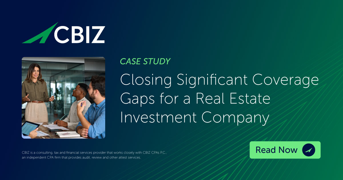 Closing Significant Coverage Gaps for a Real Estate Investment Company ...