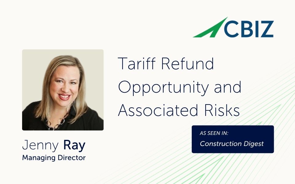 Tariff Refund Opportunity and Associated Risks