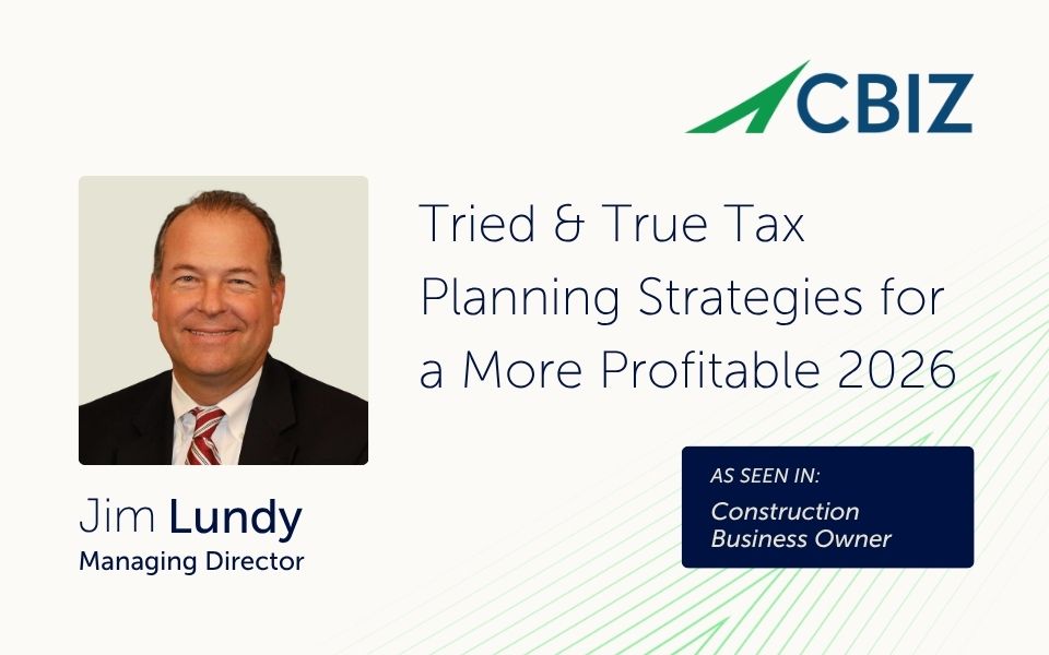 Tried & True Tax Planning Strategies for a More Profitable 2026