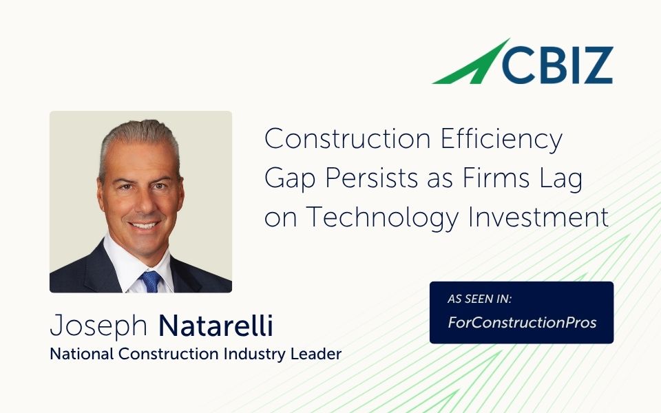 Construction Efficiency Gap Persists as Firms Lag on Technology Investment