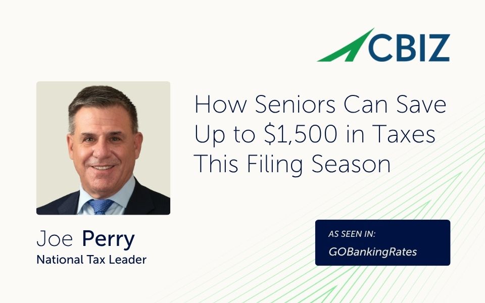 How Seniors Can Save Up to $1,500 in Taxes This Filing Season