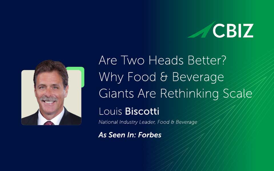 Are Two Heads Better? Why Food & Beverage Giants Are Rethinking Scale