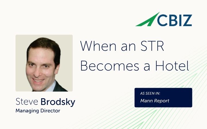 When an STR Becomes a Hotel