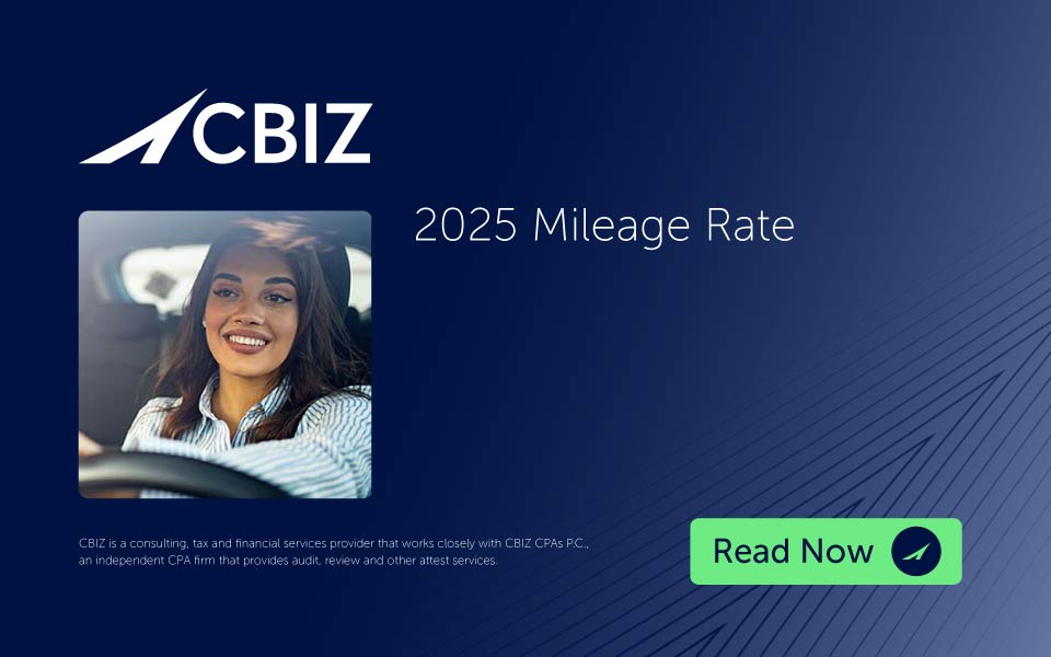 2025 Mileage Rate | CBIZ