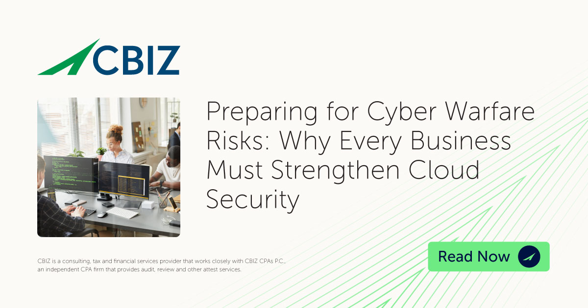 Preparing for Cyber Warfare Risks: Why Every Business Must Strengthen Cloud Security 