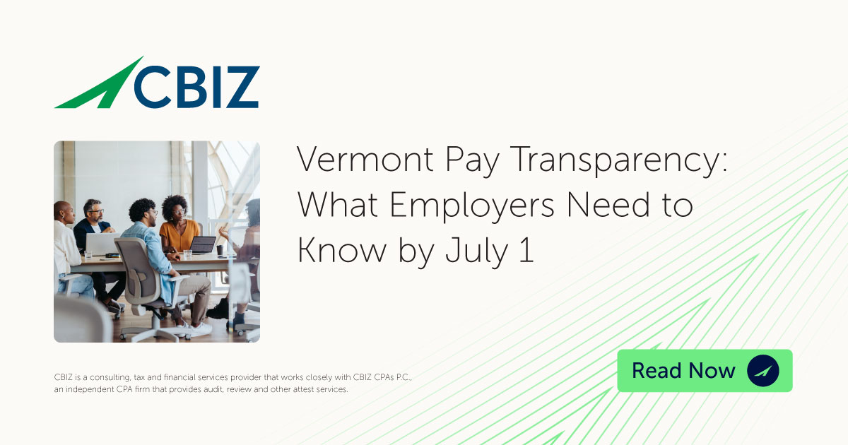 Vermont Pay Transparency What Employers Need to Know by July 1