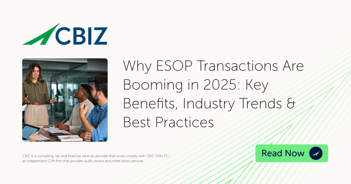 Why ESOP Transactions Are Booming in 2025