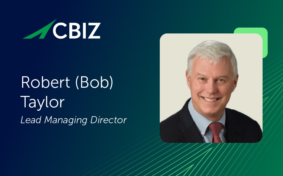 Robert Taylor | Lead Managing Director | CBIZ