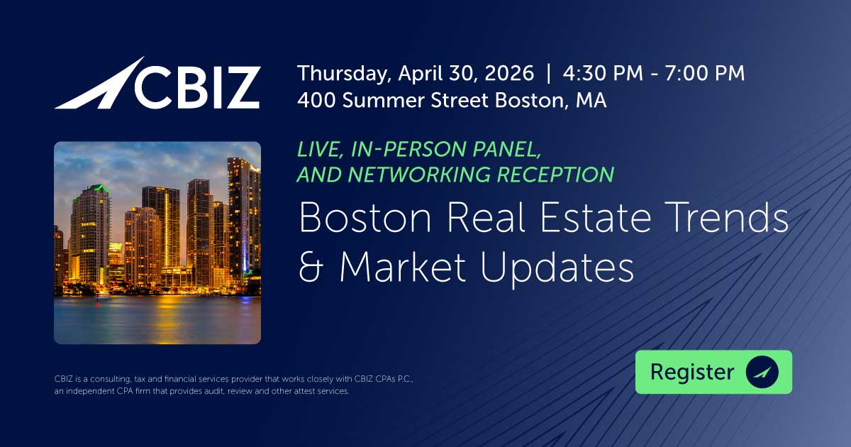 Boston Real Estate Trends and Market Updates | CBIZ