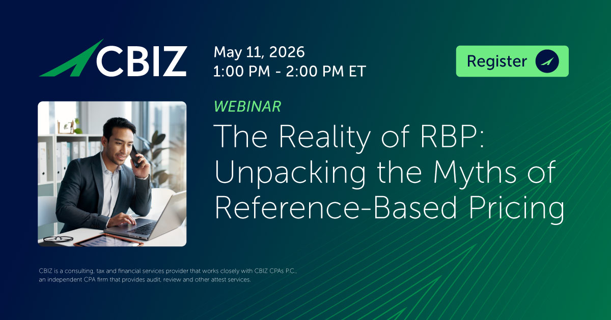 Fairpoint Rbp The Reality of RBP: Unpacking the Myths of Reference-Based Pricing | CBIZ